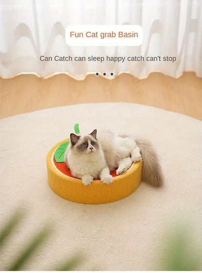 Cute Round Pet Scratcher Pad