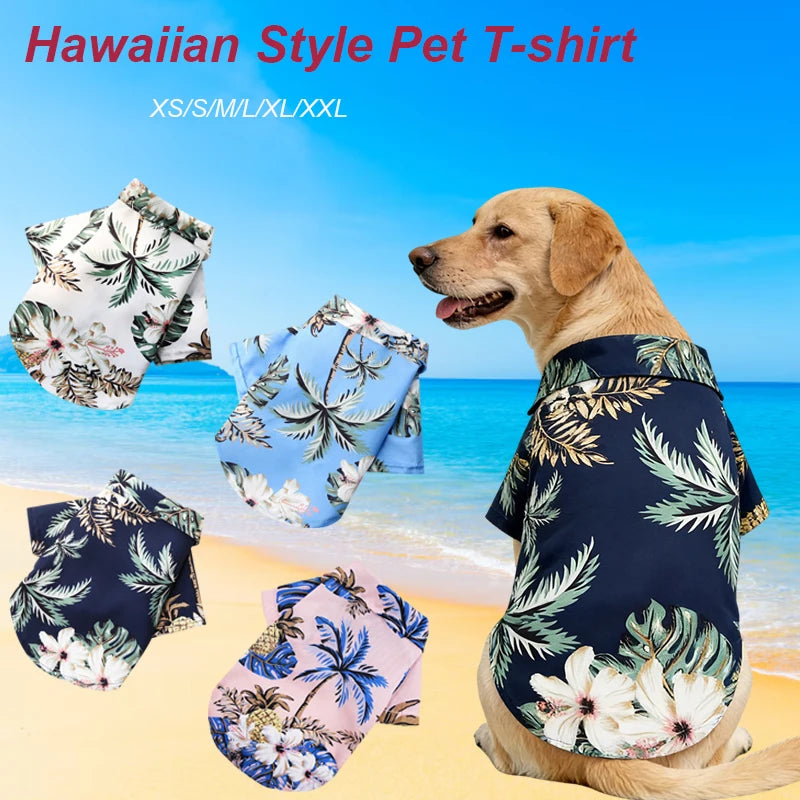 Hawaiian Style Pet Dog Shirt