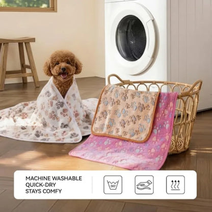 3 Fluffy Premium Pet Blankets for Small Pets