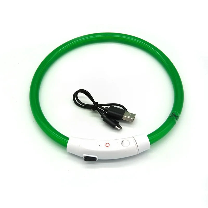 USB Rechargeable Fiber Optic Collar