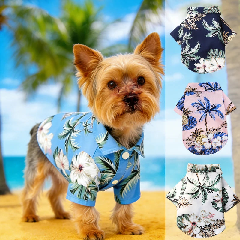 Hawaiian Style Pet Dog Shirt