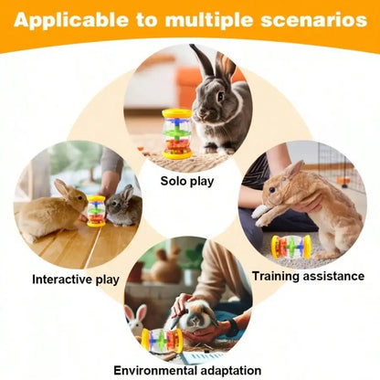 Interactive Rattle Toy for Small Pets