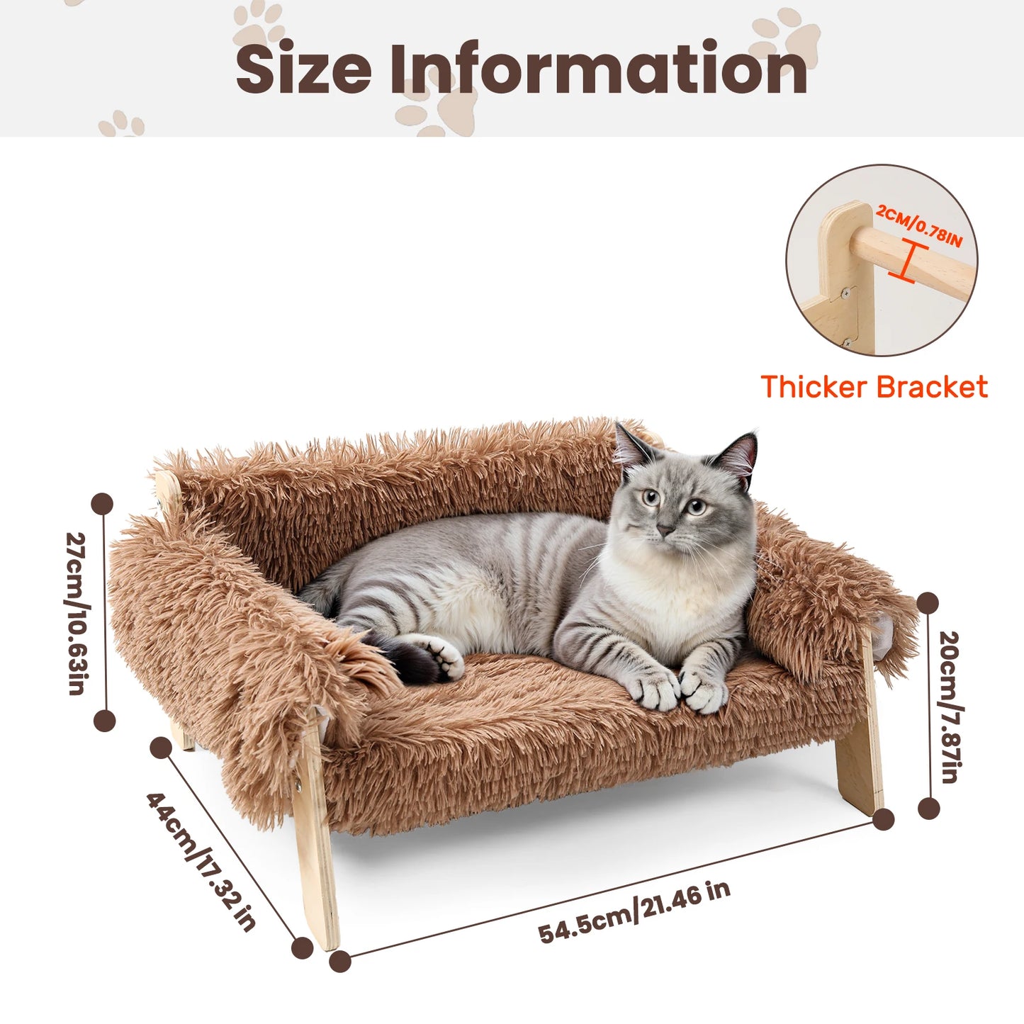 Large Plush Pet Sofa Bed