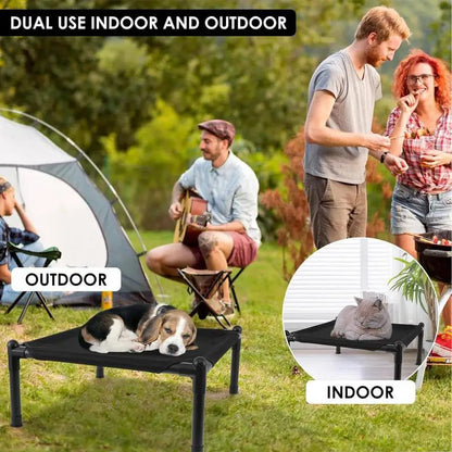 Portable Raised Cooling Comfort Pet Bed