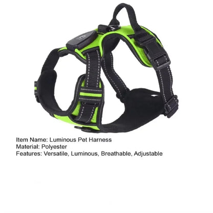 Durable Light Up LED Pet Harness