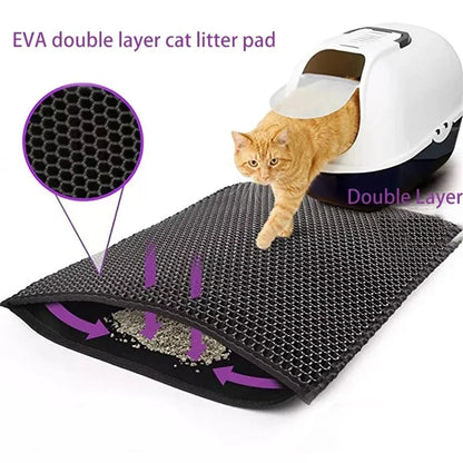Litter Box Mat Non-slip Clean Pad