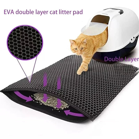Litter Box Mat Non-slip Clean Pad