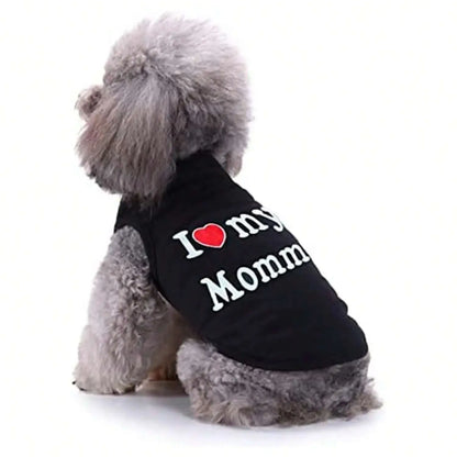 Pet T-Shirt I Love My Daddy Mommy