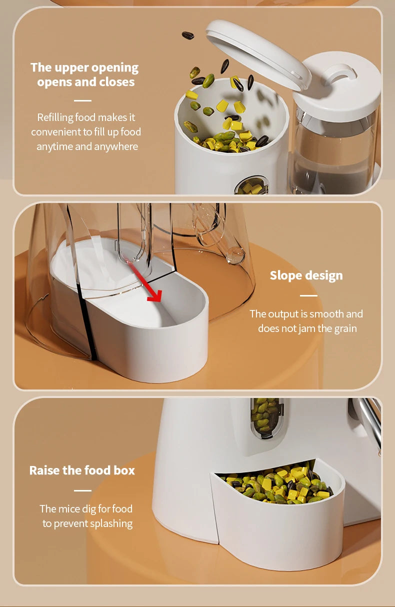 Hamster Automatic Feeding and Drinking Station