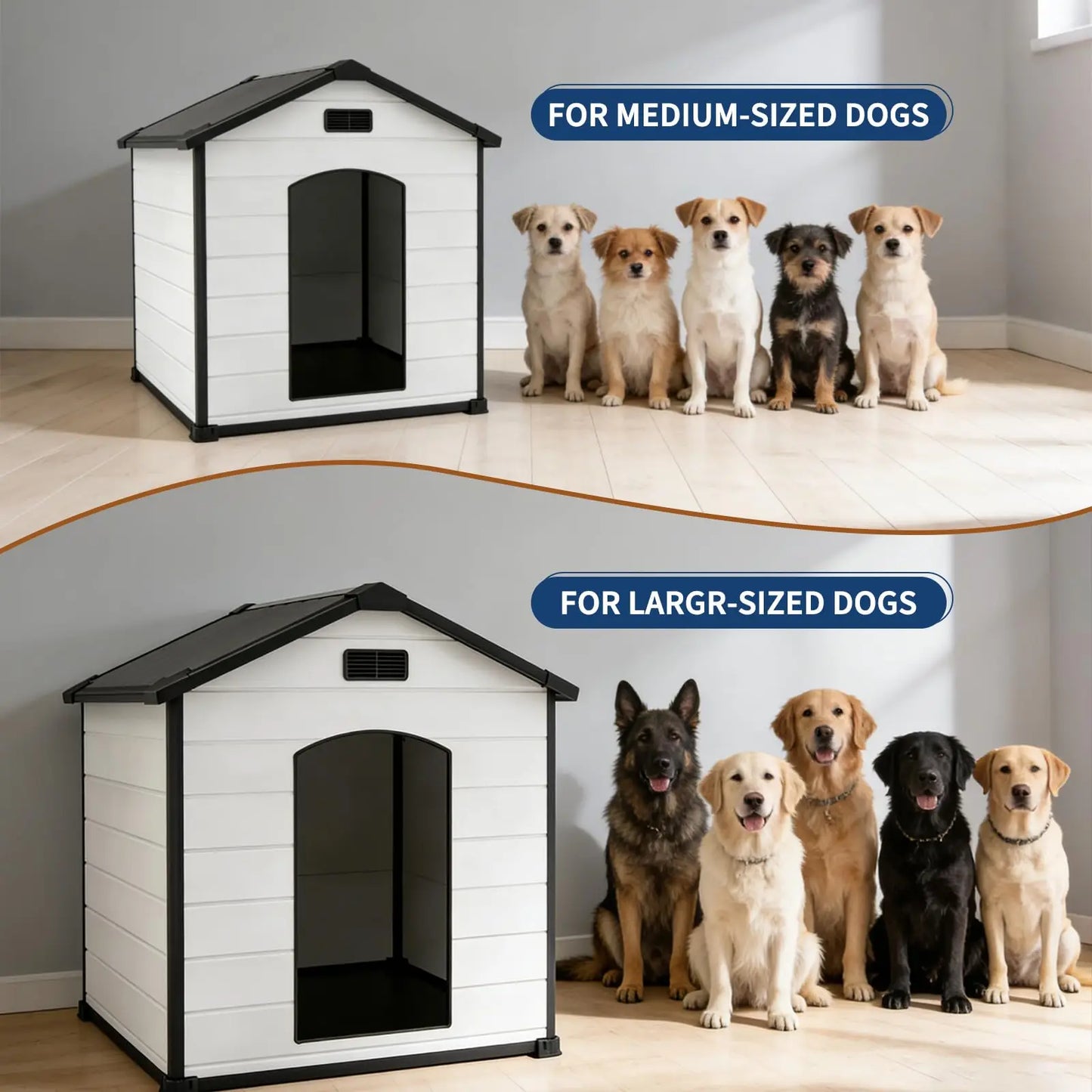 Outdoor Waterproof Insulated Dog House