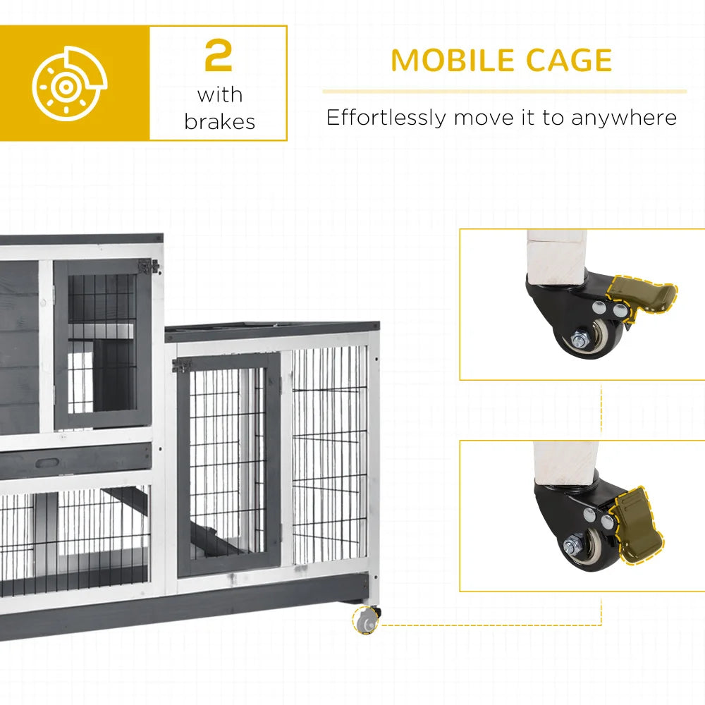 Elevated Indoor Small Animal Habitat
