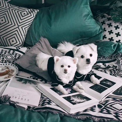 Luxury Pet Pajamas in Black or Pink, multiple sizes
