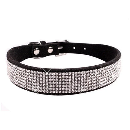 Comfortable Glitter Rhinestone Dog Collar