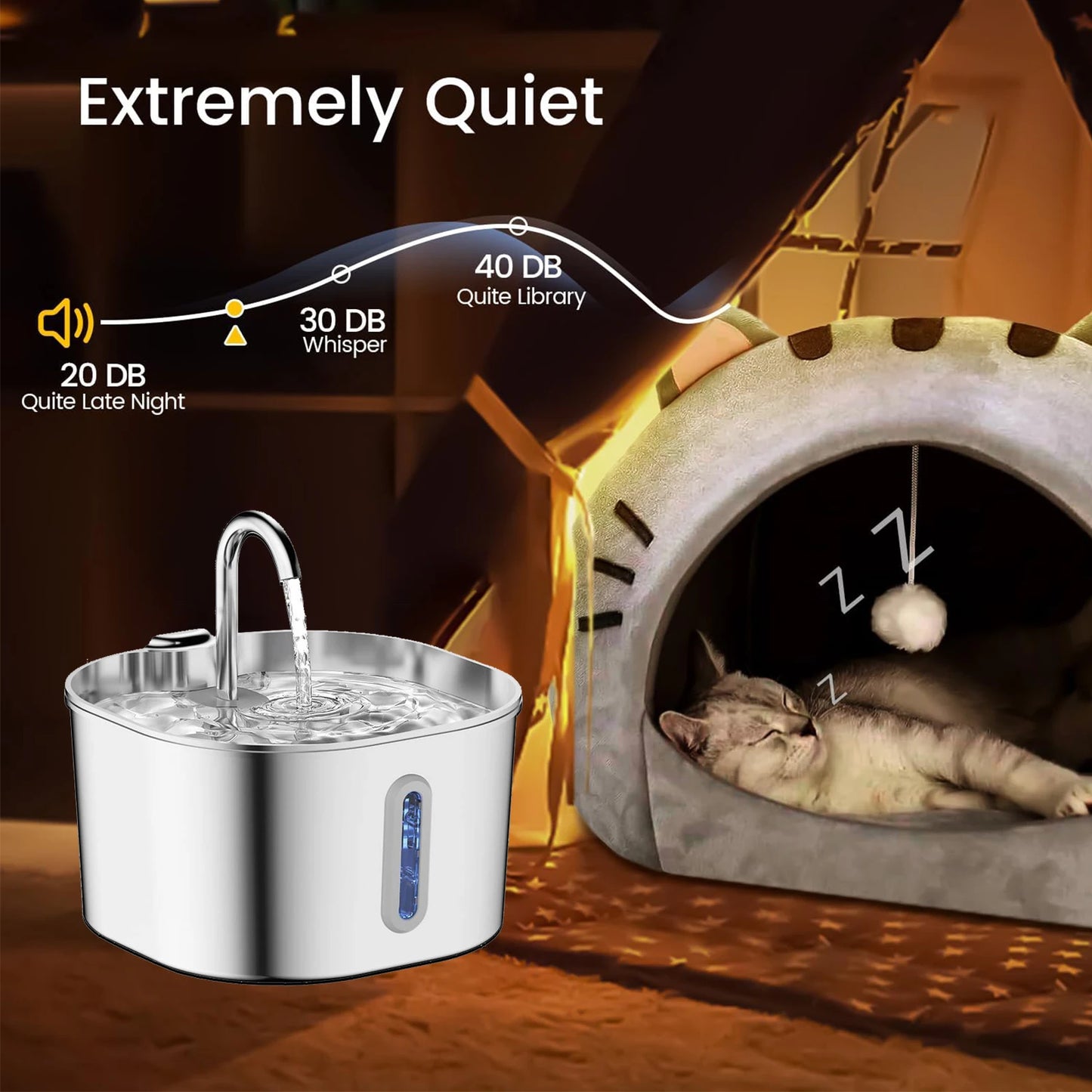 Top Rated Stainless Steel Pet Water Fountain