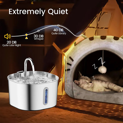 Top Rated Stainless Steel Pet Water Fountain
